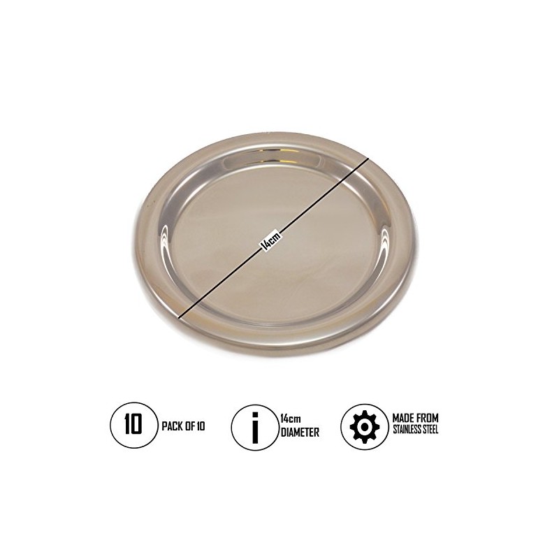 Chef-Hub Stainless Steel Tip Tray, Bill Presenter, Money Dish, Cash
