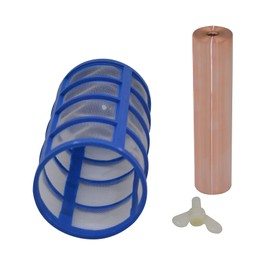 sunsest Copper Anode Replacement, Diameter 0.97inch, Thicknest Copper Replacement, 4.32 x 0.97 inch, for Solar Pool Ionizer,Solar Chlorine,for Most Brand,Threaded M6