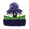 LOUDelephant Wool Knit Bobble Beanie Hat - Sheep - Green
