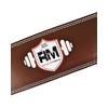 RingMasterUK Weight Lifting Belt 4" Leather Gym Workout Back Support