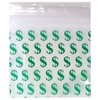 200 - 1" x 1" Dollar Sign Small Plastic Ziplock