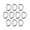 sourcing map 10pcs Metal D Ring 1"(25mm) D-Rings Buckle for