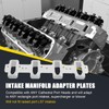 Rectangle Intake Manifold Adapter Plates Compatible with LS1 Cathedral Port