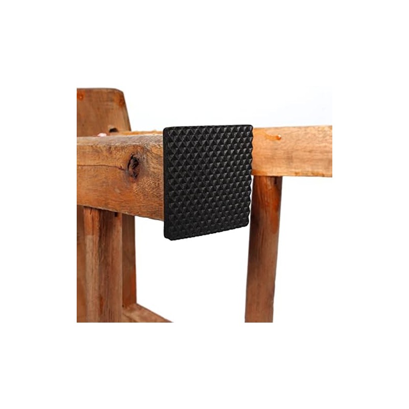 Tefola 12 Fundas Protectoras Negras Antideslizantes y Autoadhesivas para Muebles,