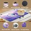 Stove Top Covers for Electric Stove,Purple Lavender Butterfly Heat Resistant