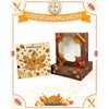 qiqee Thanksgiving Cookie Boxes with Window 12packs 9x9x2.5 Inch Bakery