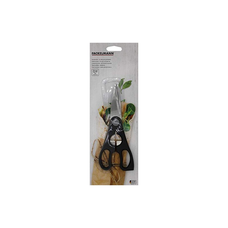 Fackelmann Multi-Purpose Kitchen Scissors With Bottle Opener, Stainless Steel, Silver