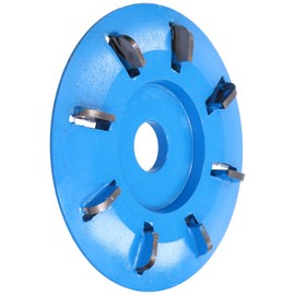 Wood Carving Disc 8 Teeth Carbon Steel Woodworking Arc Tea Tray Digging Milling Cutter for Woodworking Engraving Root Carving Polishing Tea Tray Coffee Table