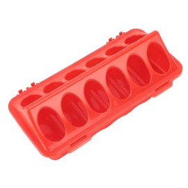 Asixxsix Comedero para Aves de Corral Pequeño con Tapa Abatible de Plástico de 5 Piezas, Comedero para Pollitos Antiderrames, Bandeja de Alimentación para Aves de Corral para Palomas