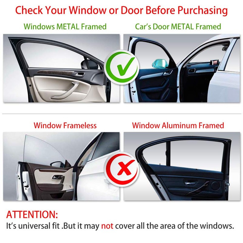 Aokway Side Window Sunshade Sun Shade for Car Window Double