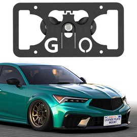 No Drill Front License Plate Bracket Mount Kit Compatible with Acura Integra 2023-2024 (4th Gen), Front Bumper License Plate Mounting Kit