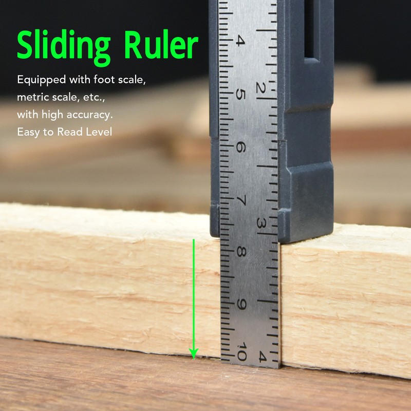 Woodworking Triangle Ruler 7in Dual Scale Square Angle Ruler Carpenter