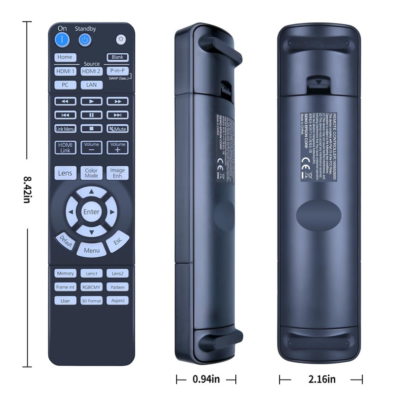 PZL New Replacement Remote Control for Epson Home Cinema 4000