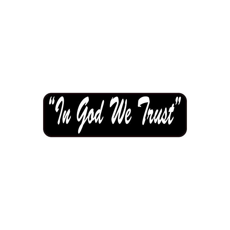 StickerTalk in God We Trust Vinyl Sticker, 10 inches by