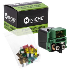 NICHE Starter Solenoid Relay Switch for Honda 35850-MT4-003 Shadow Spirit Ace 750 CRF450X Aero 1100 VT1100C