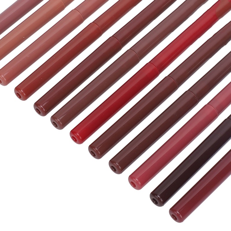 12pcs Lip Liner Set Matte Lip Liners Kit Waterproof Long