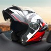 JQF Gear Modular Motorcycle Helmet Dual Visor Flip Up Full
