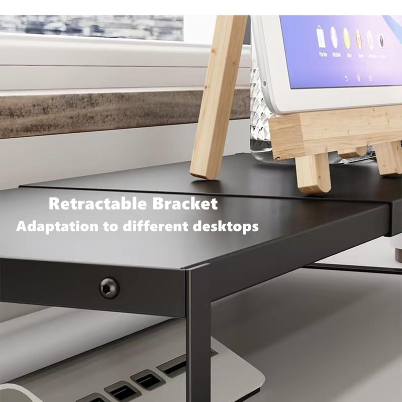 PHAETHORNIS GUY Adjustable Metal Monitor Stand - 11.6"-21.3" Ergonomic Desktop