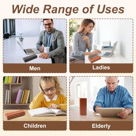 ZUYIST 2PCS Hard Glasses Case, Leather Glasses Case with Metal Magnetic Closure, Vintage Style Sunglasses Case Hard Shell, Portable Spectacle Cases for Men Women Children Elderly