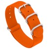 Benchmark 22mm Orange Nylon Watch Band - One Piece Waterproof