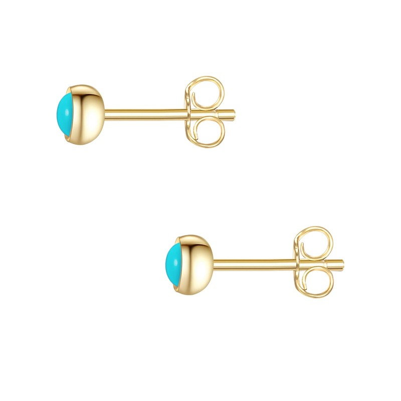 Glanzstücke München Women's Stud Earrings 925 Sterling Silver Yellow Gold-Plated