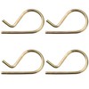 4-Pack Heavy Duty Spring Locking Pin & Hitch Pin Clip-Zinc