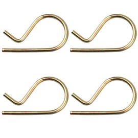 4-Pack Heavy Duty Spring Locking Pin & Hitch Pin Clip-Zinc Plated Carbon Steel Tiller Parts Quick Pin for Mantis/Echo Needle Teeth Holder, Fits Tractors/Lawn Equipment (Cotter Pin Assortment Style)​​