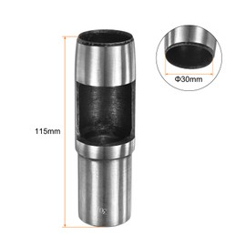 sourcing map Hollow Punch for Leather 30mm Round Hole Punch Tool for Belt Puncher Carbon Steel Single Punch for Watch Belts Cut Leather Craft Rubber Paper Fabric Plastic Soft Material