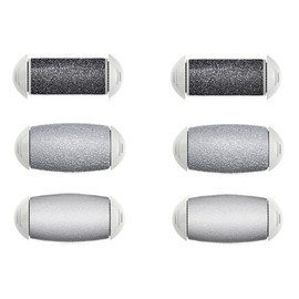 Ruamo Shine foot callus remover exclusive roller 3 types x 2p set, mixed colors / 루아모 샤인 발각질제거기 전용 롤러 3종 x 2p세트, 혼합색상