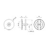 SANEI Bathtub Parts, Bath Inner Tightening Cosmetic Lid, Unnecessary Hole