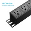 KMC 8-Outlet Metal Power Strip Surge Protector, Rack Mount PDU,