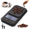 Báscula Digital Cocina con Temporizador, Bascula para Cafe 0.1g/2kg