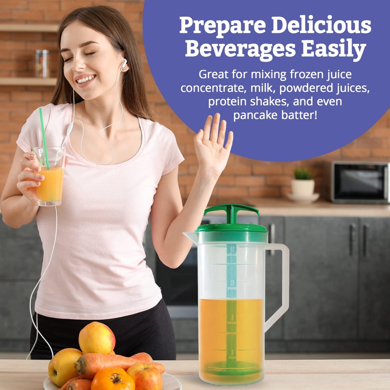 JBK Pottery - Mixing Pitcher for Drinks, Plastic Water Pitcher