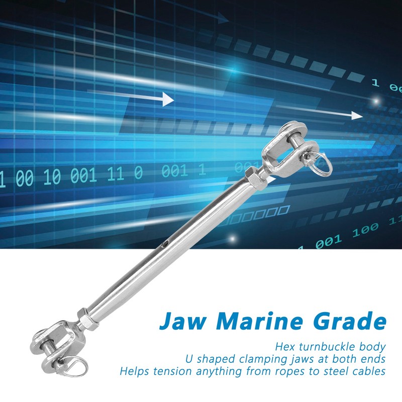 Turnbuckle Rigging Screw Jaw 304 Stainless Steel Jaws Marine Grade