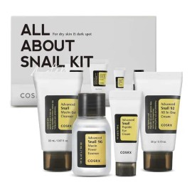 Cosrx All About Snail Korean Skincare, Kit De Prueba 4 Pasos                                                                                          
