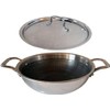 Tanish Trading Triply Stainless Steel Honeycomb Pattern Stainless Steel Wok