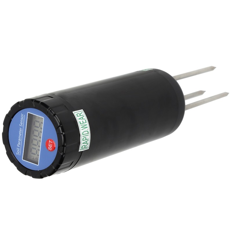 3‑Probe Soil Temperature Tester Portable Soil Humidity Conductivity Meter Garden