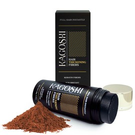 KAGOSHI Hair Fibre, 28 g, Hair Thickening, Hair Filler, Pouring Hair, Scattered Hair for Hair Thickening, Hair Powder, Hair Powder, Thickening, Instant Effect (Chestnut)