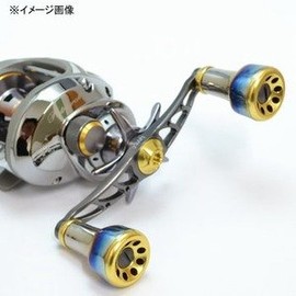 LIVRE FullComp Reel Crank (For Left Wind) For Shimano 100 (Gunmeta P + Gold G)