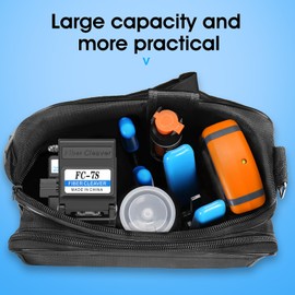 BAOSHLA Fiber Termination Kit FTTH cold connection Tool Kits with Optical Power Meter with RJ45 Network Test 10KM VFL Fiber Cleaver Fiber Optical Stripper Pliers