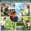 KUAGINZUHE 25ft Non-Expanding Garden Hose with 10-Pattern Nozzle - Lightweight,