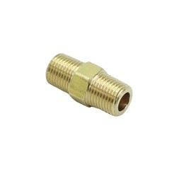 CDQBWKJGFJ 3 Pcs 1/8 NPT x 1/8 NPT Male Solid Brass Hex Nipples Brass Pipe Adapter Fittings Equal Nipples Connectors