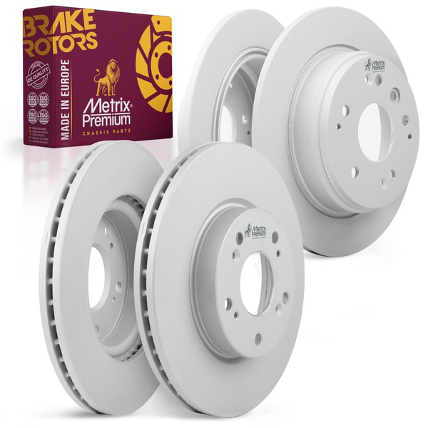Metrix Premium Chassis Parts - 4 PCS Front/Rear Coated Brake
