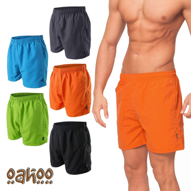 OAHOO Men's Swim Shorts (2 Pack) Swim Trunks with Mesh