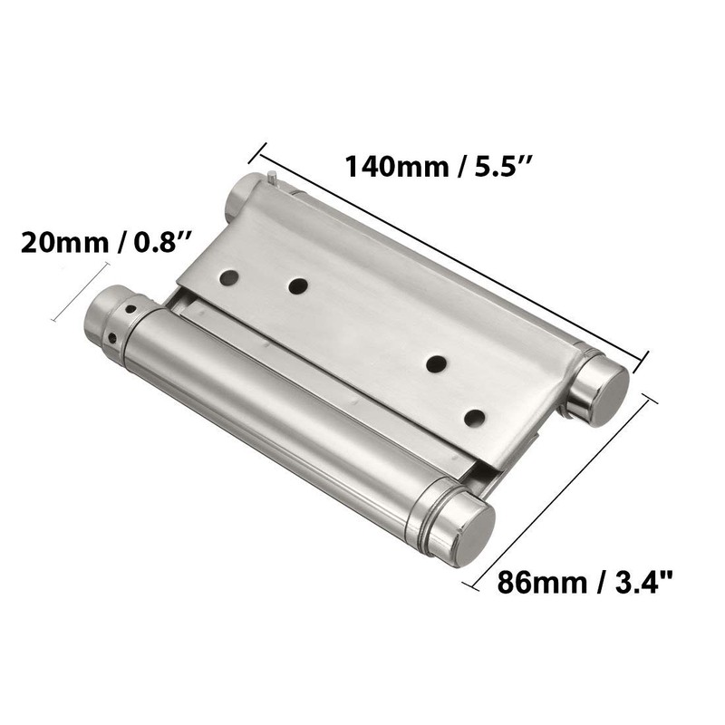 Pair of 6" Stainless Steel Cafe Saloon Door Swing Self