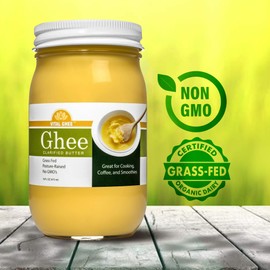 Vital Ghee - Ghee Butter Organic Grass Fed Butter - Organic Ghee Clarified Butter Grass Fed - Unsalted Ghee Butter - Natural Ghee - 16 oz (2 Pack)