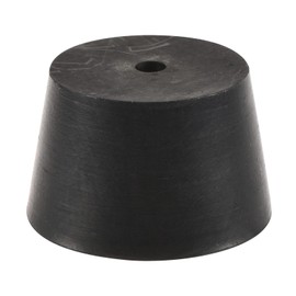 MECCANIXITY Rubber Tapered Plug 33mm to 41mm with Hole Test Tubes Bungs Stopper Black for Lab Home