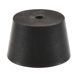 MECCANIXITY Rubber Tapered Plug 33mm to 41mm with Hole Test Tubes Bungs Stopper Black for Lab Home