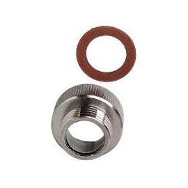 Cornat TEC333402 Transition Piece, 3/4 Inch Internal Thread x 1/2 Inch External Thread, Chrome