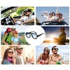 YAMEIZE Square Pilot Sunglasses for Women - Men Trendy Retro